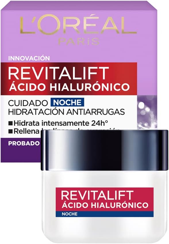 Crema de Noche Revitalift Ácido Hialurónico