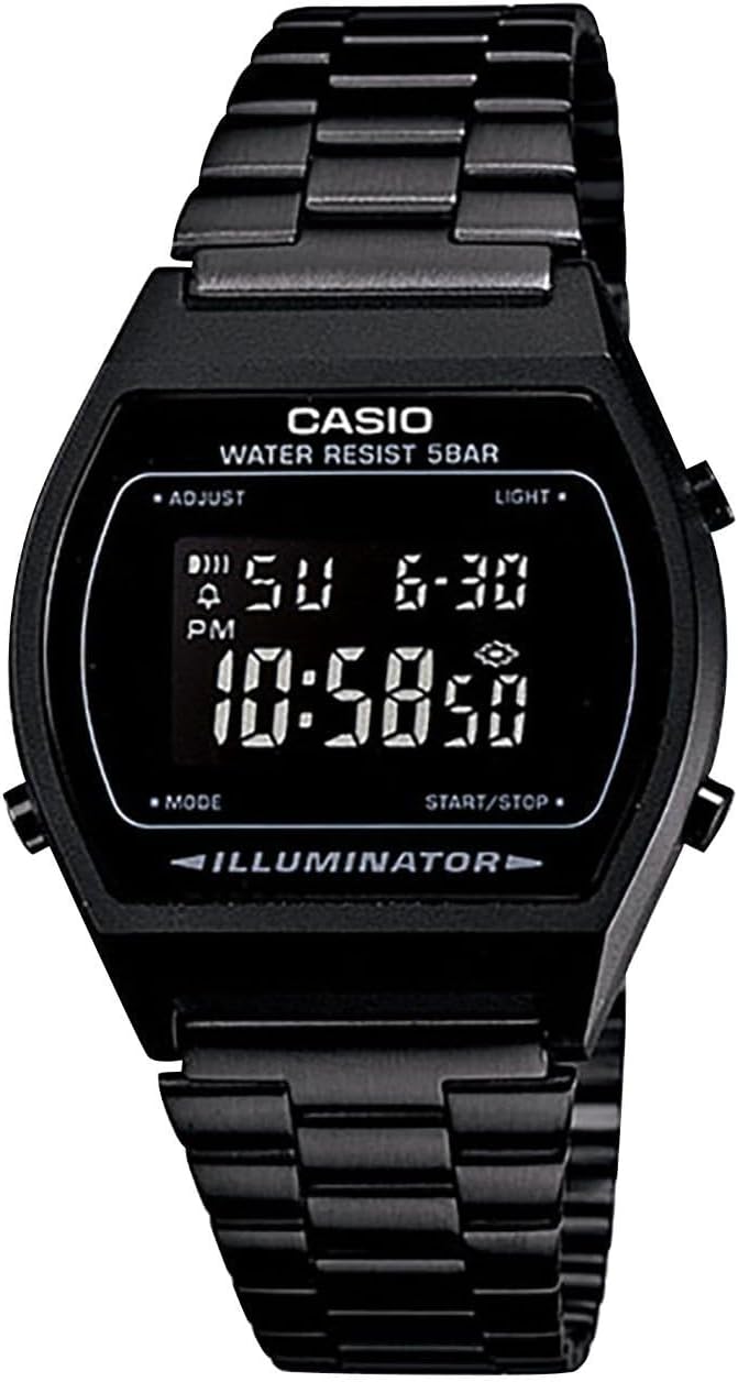 Reloj Casio Digital Retro Unisex, pulsera de Acero Inoxidable