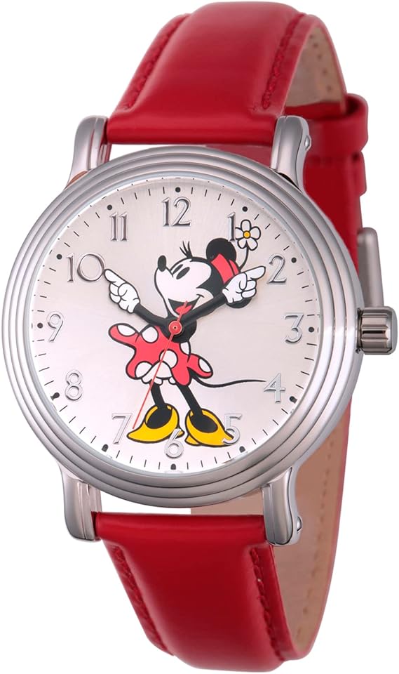 Disney Minnie Mouse Adult Vintage Articulating Hands Analog Quartz Watch