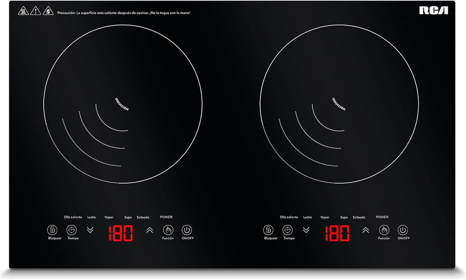 RCA Parrilla de Inducción Doble Quemador