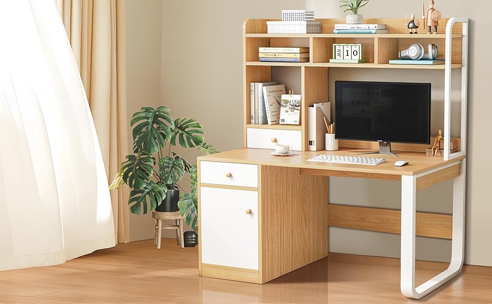 CHAGEE Escritorio con Cajones y Repisas