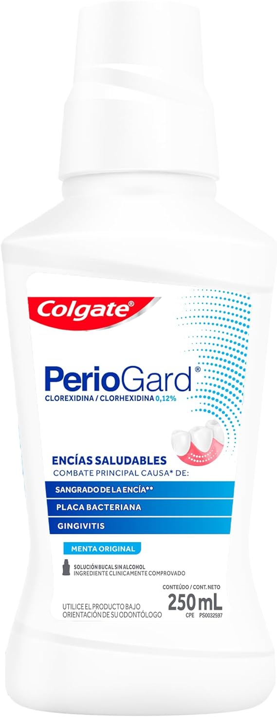 Colgate Enjuague Bucal PerioGard 250 ml.
