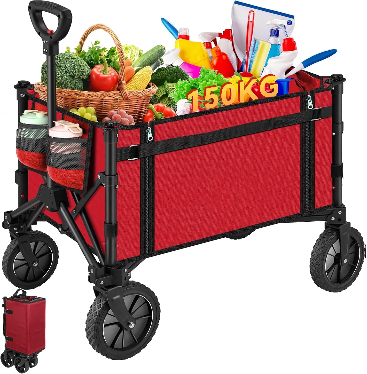 SAFONUS Carrito Plegable con Ruedas