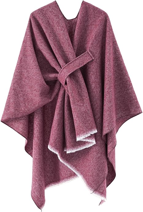 Poncho de Punto para Mujer Chal Cruzado