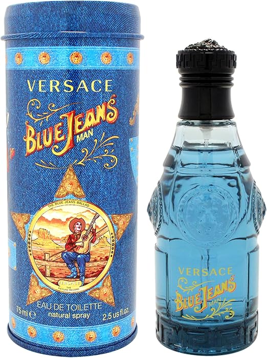 Versace – Blue Jeans de Gianni para hombre, en aerosol de 2.5 onzas