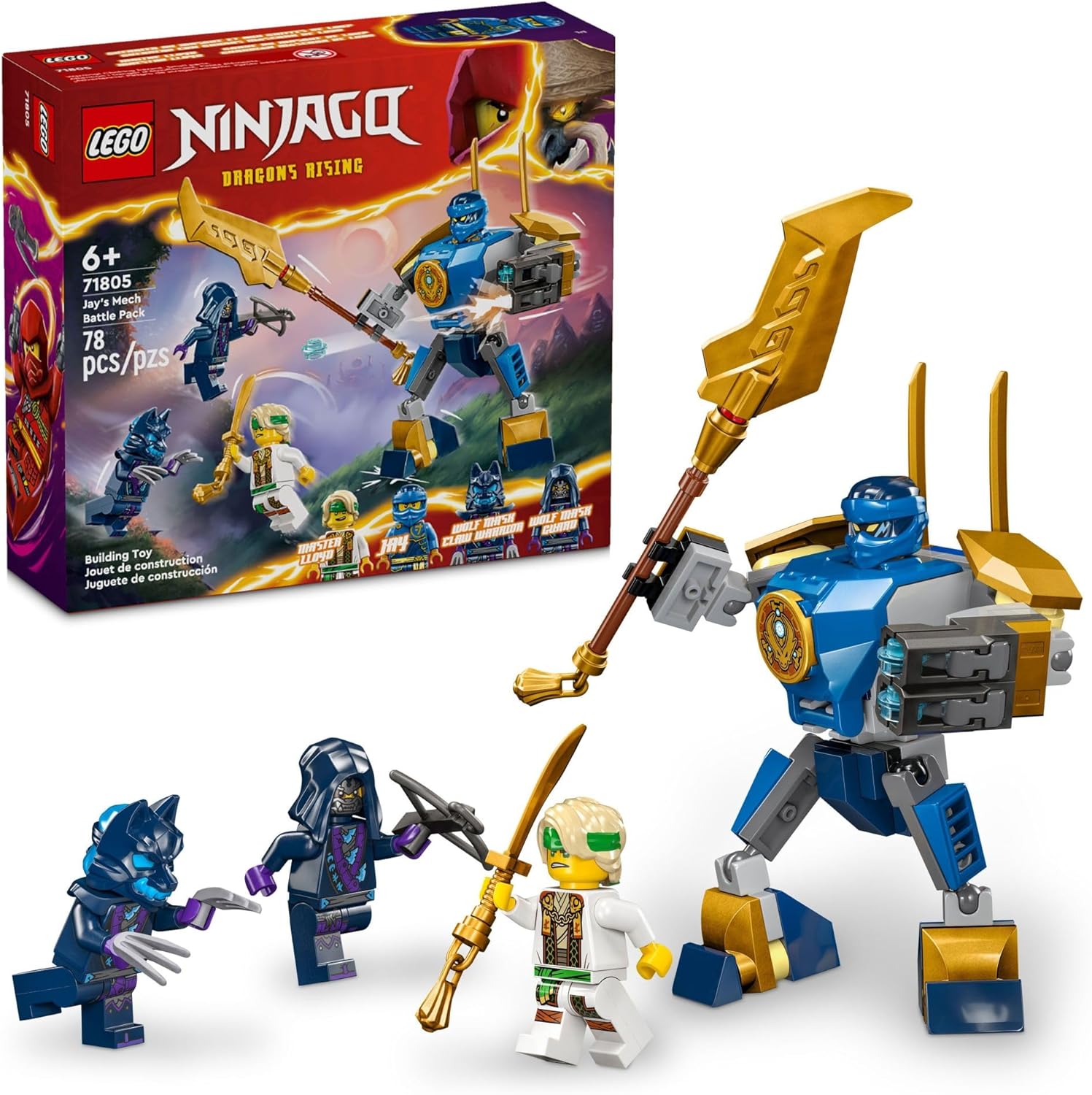 Set de construcción Ninjago Pack de Combate: Mech de Jay