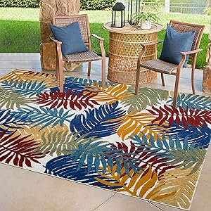 Alfombra Rectangular para Interiores y Exteriores, 3 pies x 5 pies