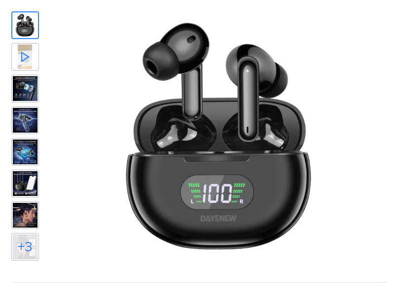 Auriculares Bluetooth Inalámbricos Daysnew Con Cancelación