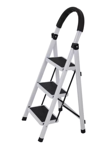 ML: Escalera De Acero Tubular, 3 escalones