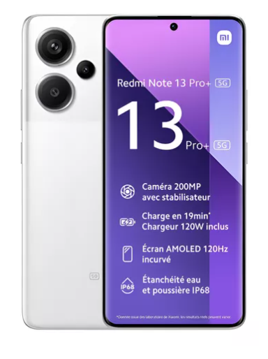 Xiaomi Redmi Note 13 Pro+ 5G Dual SIM 256 GB blanco 8 GB RAM