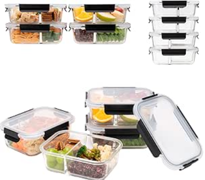 EasyWare JUEGO DE RECIPIENTES DE VIDRIO HERMÉTICO