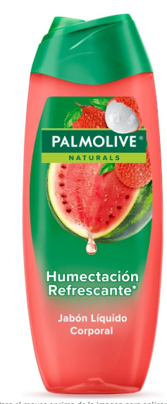 Palmolive Jabón Líquido Corporal Naturals Sandía y Lychee 390 ml.