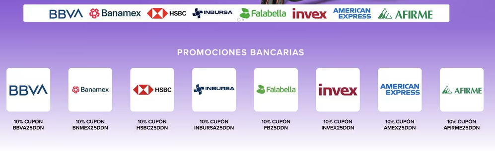 Mercado Libre: Cupón de 10% varios bancos
