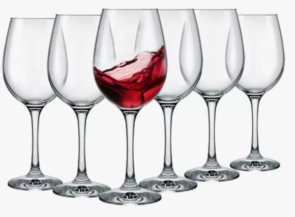 Set 6 Piezas Copas Vino