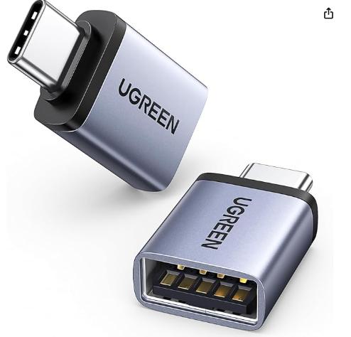 UGREEN Adaptador USB C Macho a USB 3.0 Hembra (2 Unidades)