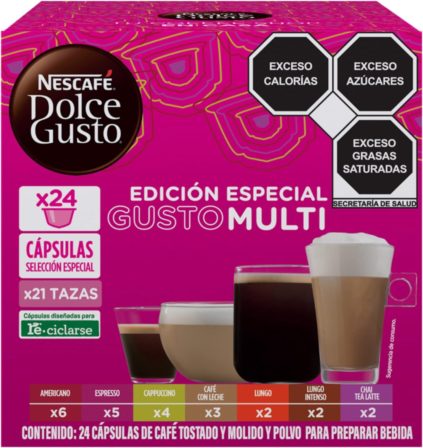 Nescafé Dolce Gusto Café en Cápsulas Diferentes Variedades 24 Cápsulas