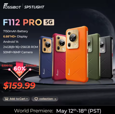 [Estreno mundial] Fossibot F112 PRO 5G Smartphone resistente 6,88 «HD+ 7150mAh