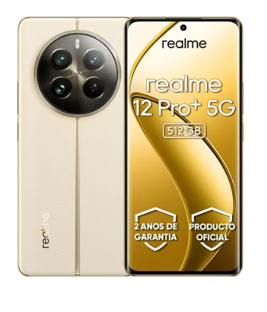 Realme 12 Pro Plus 12gb Ram 512gb Rom 50mp Ois 8mp Gran Angular 64mp 3x Teleobjetivo 5000mah 67w Pantalla Curva 120hz Fhd+ Beige