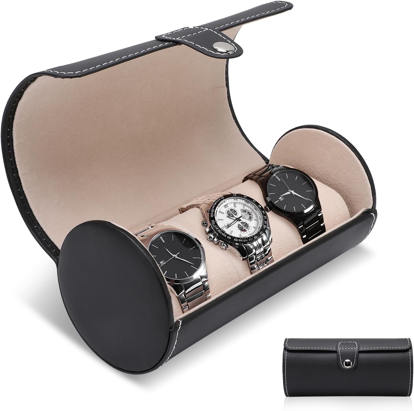 1 pieza Caja para Relojes, Estuche para relojes para viajar,