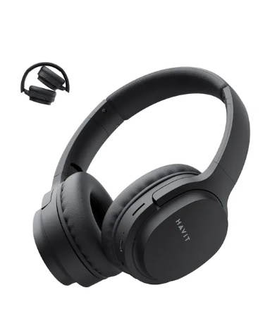 Havit I62 Audífonos Gamer Inalámbricos Diadema con Micrófono Cable Aux Bt5.3 Color Negro