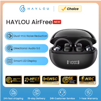 HAYLOU auriculares inalámbricos AirFree con Bluetooth 5,4