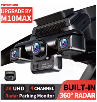 TiESFONG-Cámara de salpicadero 4CH GPS dash cam automóvil i7pro