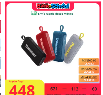 Tronsmart Trip 2 Altavoz portátil inalámbrico con Bluetooth 5.3