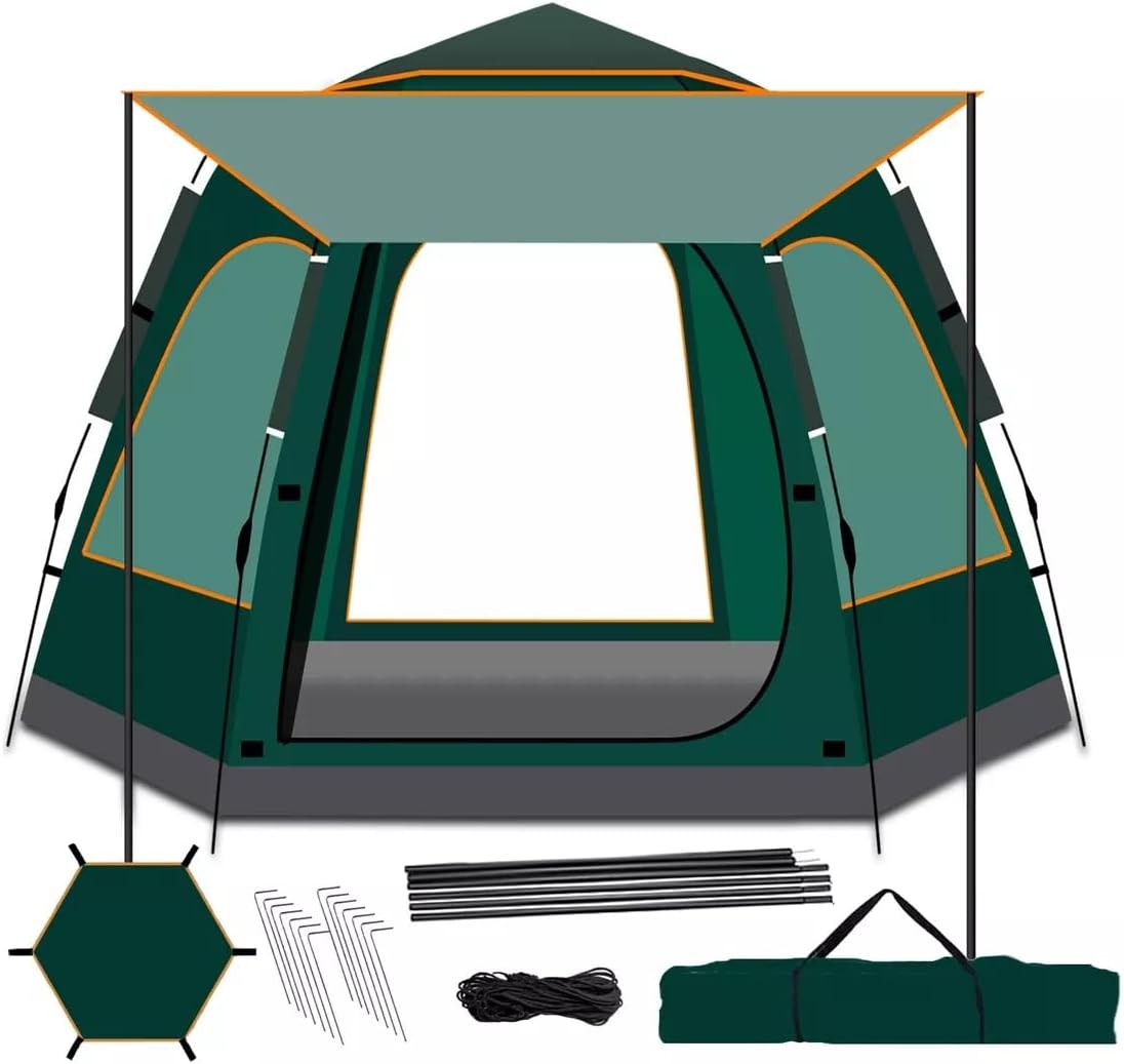 Swiftbuyo Tienda Casa De Campaña Duradera para 6-8 Personas, Montaje Rápido