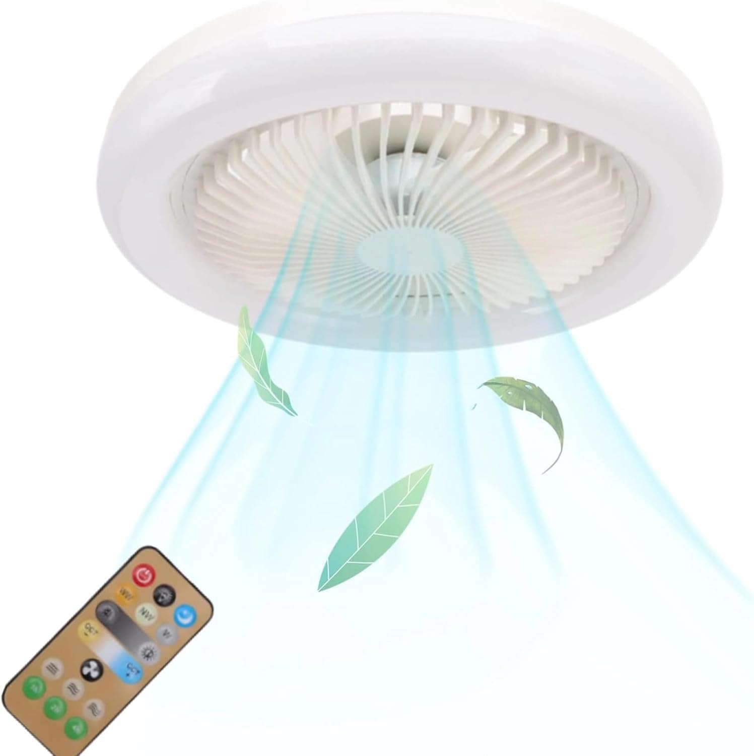 Luz de Ventilador de Techo de anillo LED 36w