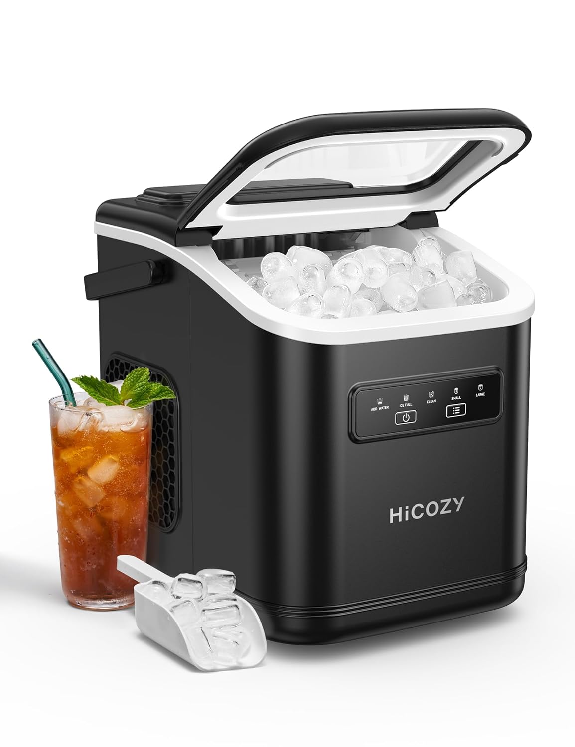 HiCOZY Máquina para hacer Hielo en 6 minutos, 26 lb/Día