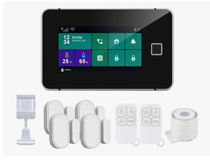 Alarma Wifi/2g Gsm Tuya Sistema De Seguridad Hogar 4.3in Sos