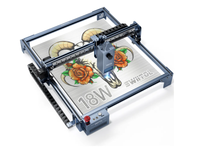 Grabador Láser Swiitol C18 Pro 18 W 40*40 Cm, 3000 Mm/min