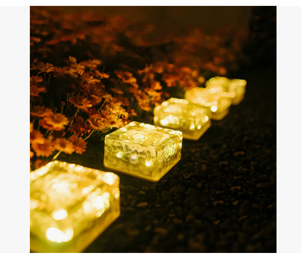 Lámpara Solar Luces Solares De Ladrillo De Hielo Para Jardin