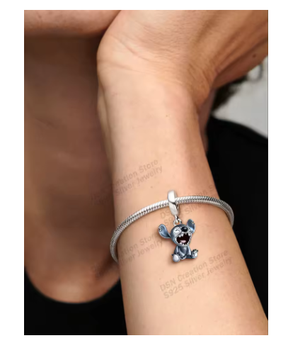 pulsera de plata 925 de Disney Stitch