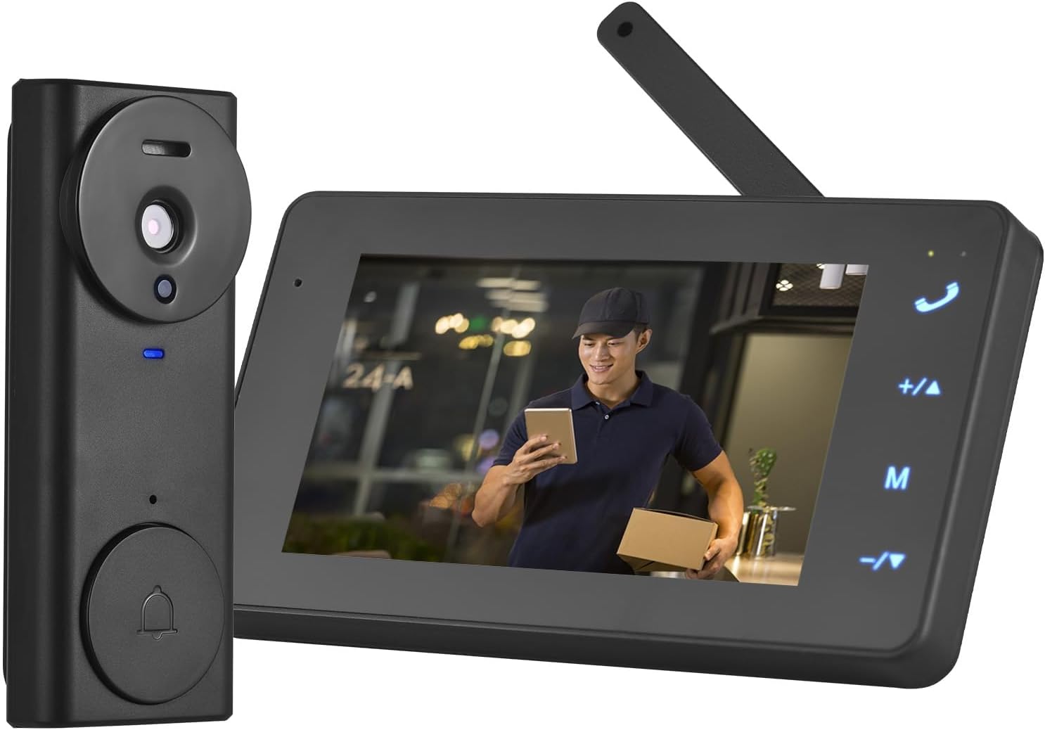 Timbre Video Inalámbrico 2.4G con Monitor 4.3″