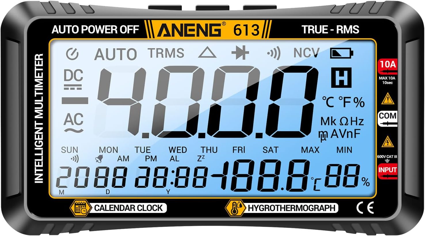 ANENG 613 – Multímetro inteligente 3 en 1, calendario perpetuo