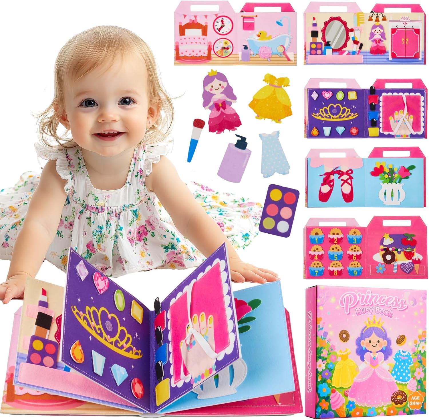 Gleamkids Tablero Montessori 10 Páginas