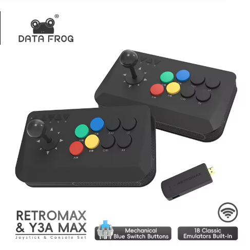 Data Frog-Joystick de lucha inalámbrico Y3A Max Arcade Stick para PC TV Box