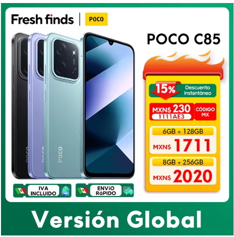 【Lanzamiento Mundial】POCO C85 Versión Global Smartphone 128GB / 256GB Helio G81-Ultra 6.9 «120Hz