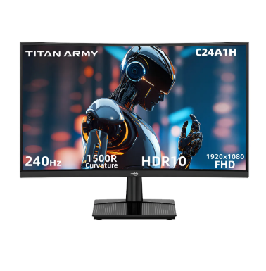 Monitor Gamer Titan Army C24a1h R1500 16:9 Va Fhd 240 Hz 1ms MPRT Resolución Máxima 1920 x 1080 FreeSync Compatible