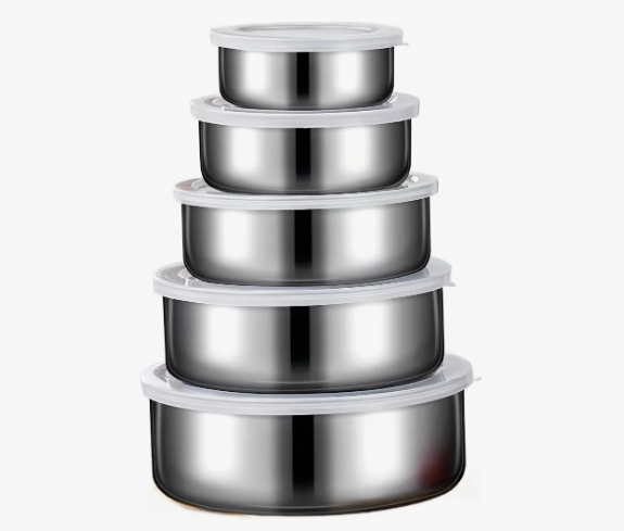 Juego De Cajas Circulares Para Guardar Ropa Fresca De 5 Piez