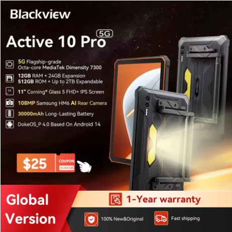 [Estreno mundial] Blackview Active 10 Pro Tabletas resistentes 5G MTK 7300