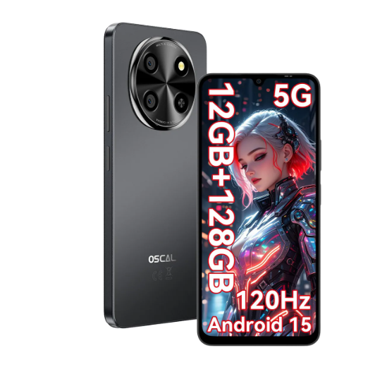 Celular Oscal® 5g Tiger Lite Dual Sim Celulares 12gb Ram 128gb/2tb