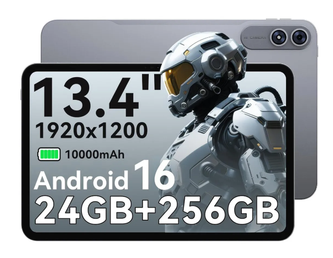 tableta Oscal 13.4inch 24gb+256gb Android 16 Tablet 10000mah Color Nergo