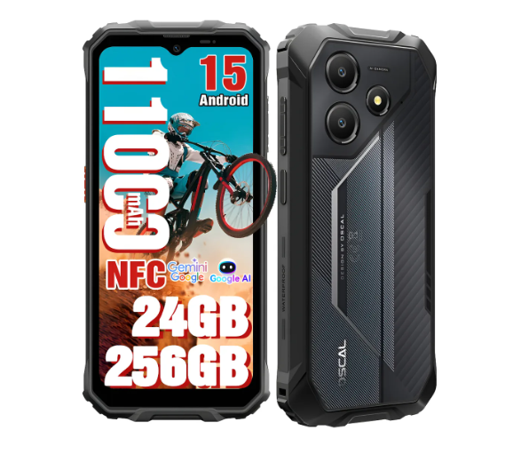 Oscal® Marine 2 Celulares (2025)-11000mah Teléfon Rugged-nfc-android 15 Phone-24gb Ram 256gb/2tb Tf-ip69k