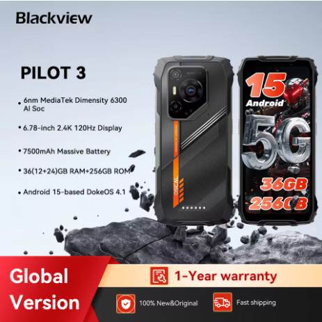 [Estreno mundial] Blackview OSCAL PILOT 3 5G AI Smartphone resistente MTK 6300, pantalla de 6,78″ 2,4K 120Hz, 12GB 256GB