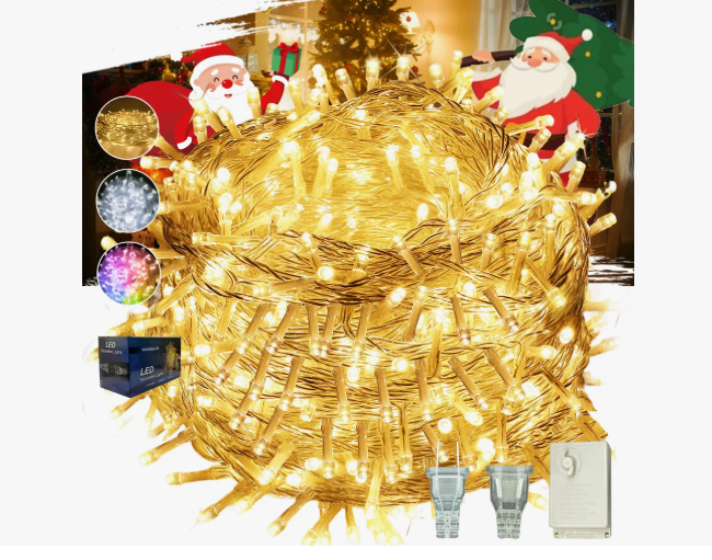 Decoracion Navidad Luces Exterior Series Navidena,55m 530led