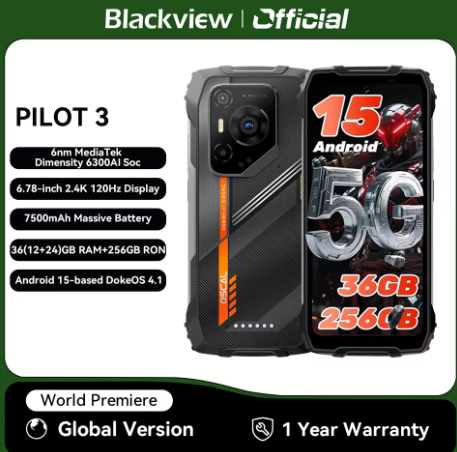 Teléfonos Móviles Blackview OSCAL PILOT 3 5G, Smartphone Resistente con IA, MTK 6300