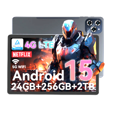 Tablet Tabwee W90 Android 15 11″ 24GB RAM 256GB Negro Wi-Fi 5G Gemini AI