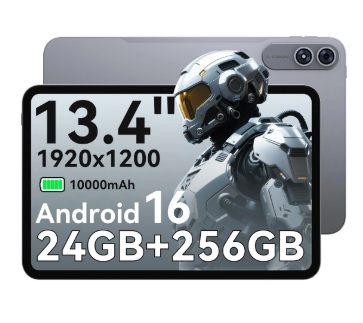 Tableta Oscal 13.4inch 24gb+256gb Android 16 Tablet 10000mah Color Nergo